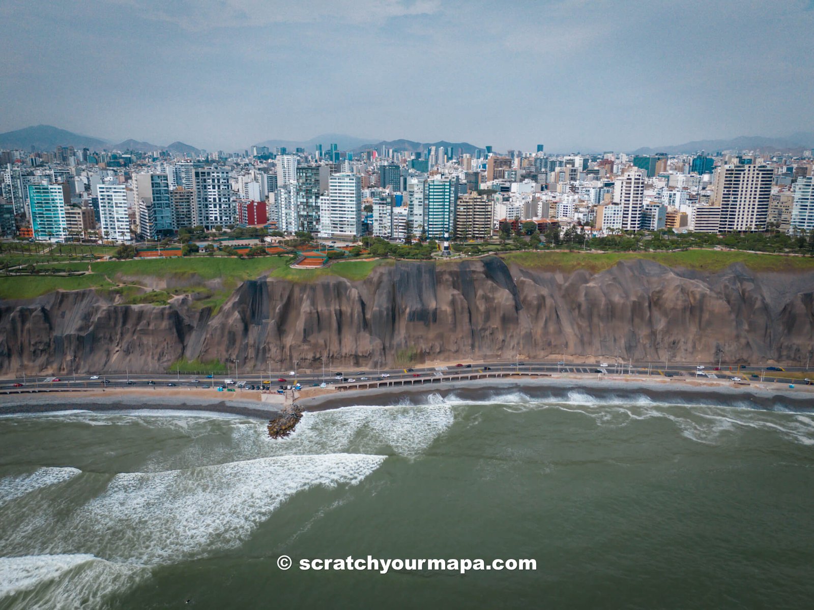 Lima coast line - how to get to Peru