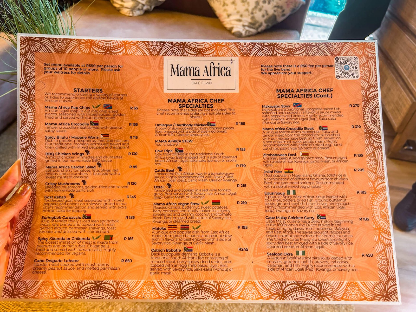 Mama Africa, Cape Town restaurants and bars