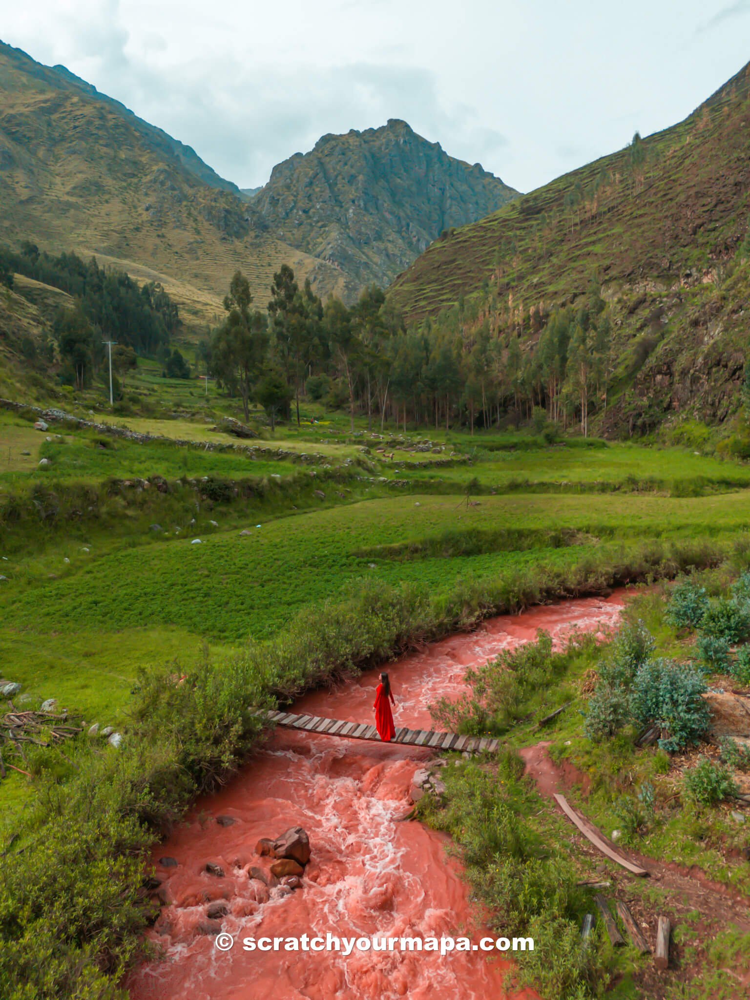 red river at Palcoyo Rainbow Mountain