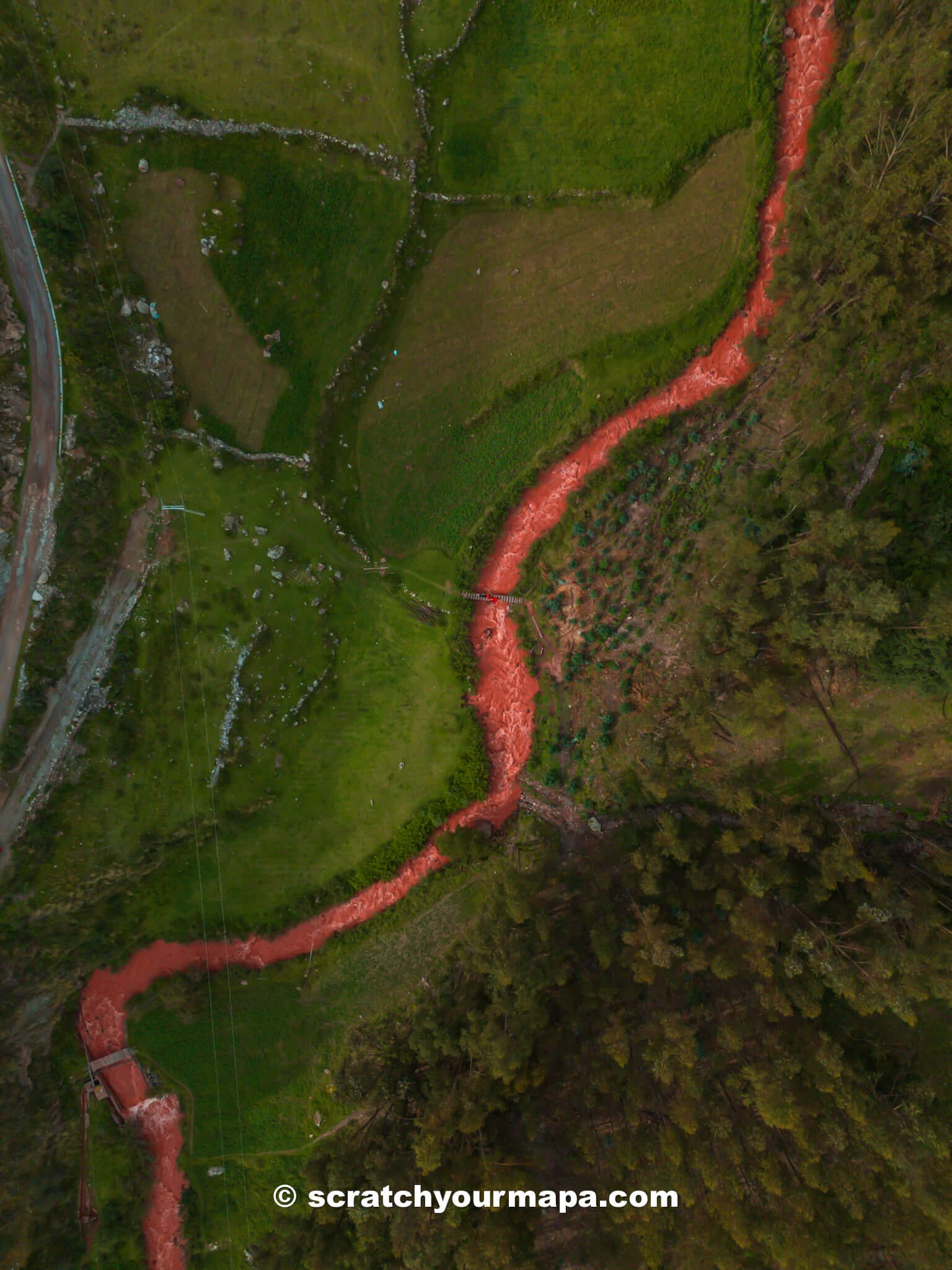 red river at Palcoyo Rainbow Mountain