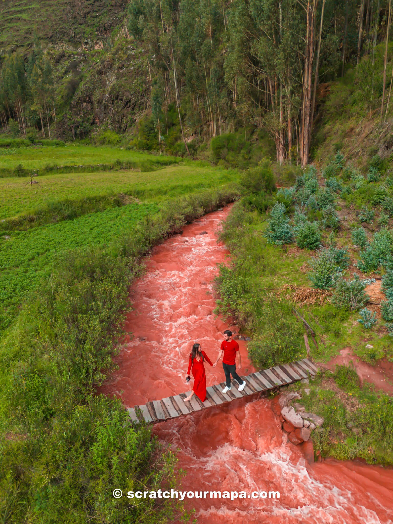 red river at Palcoyo Rainbow Mountain