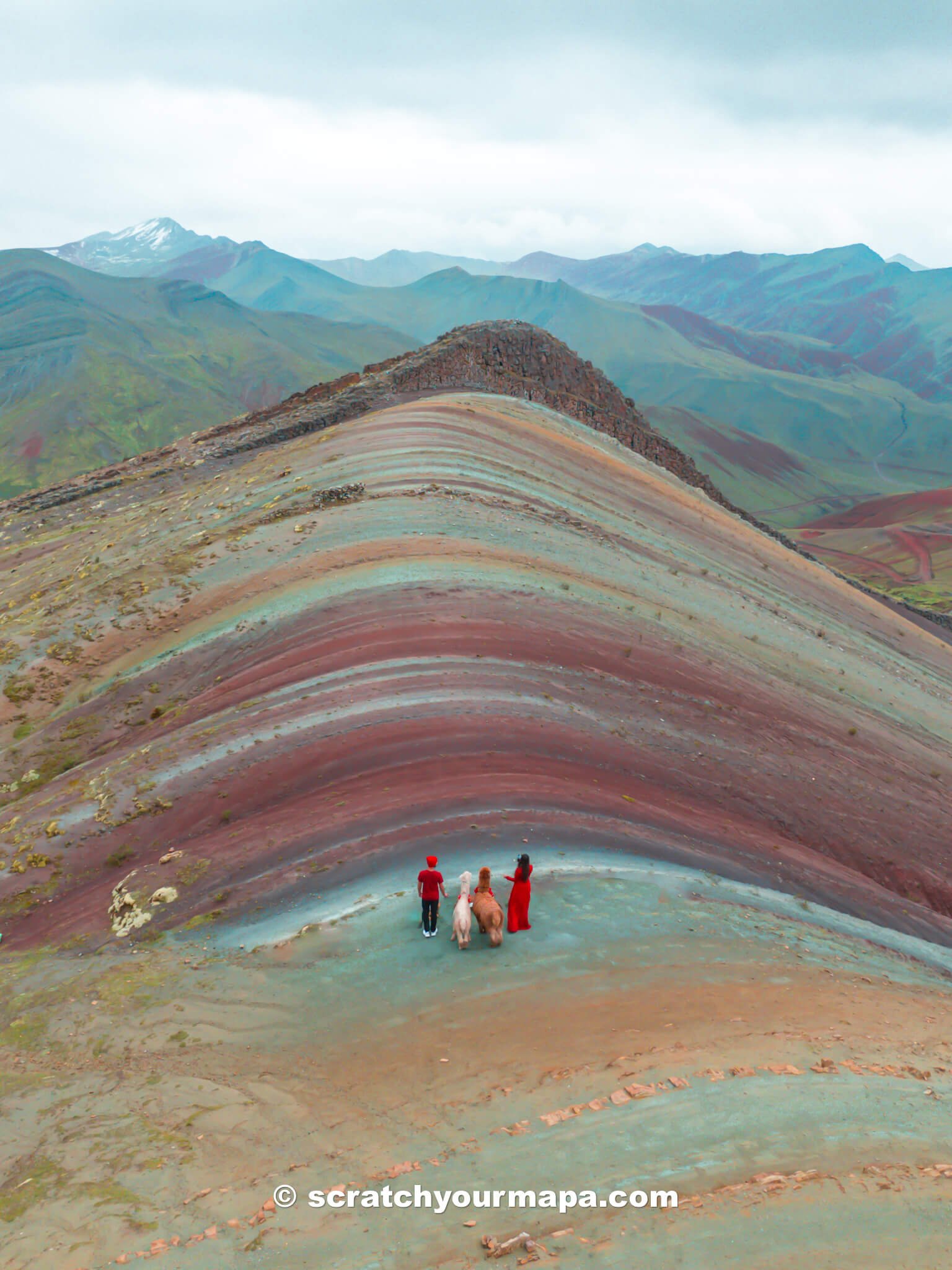 Palcoyo Rainbow Mountain in Cusco, Peru