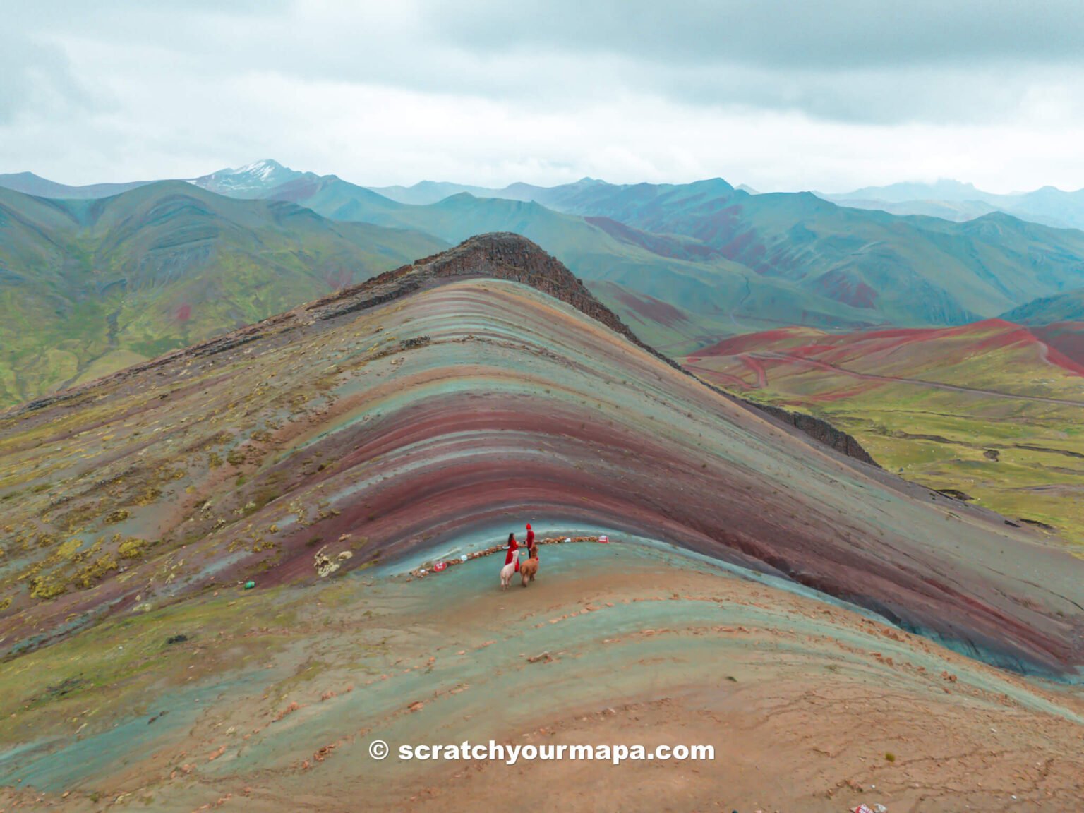 Palcoyo Rainbow Mountain in Peru