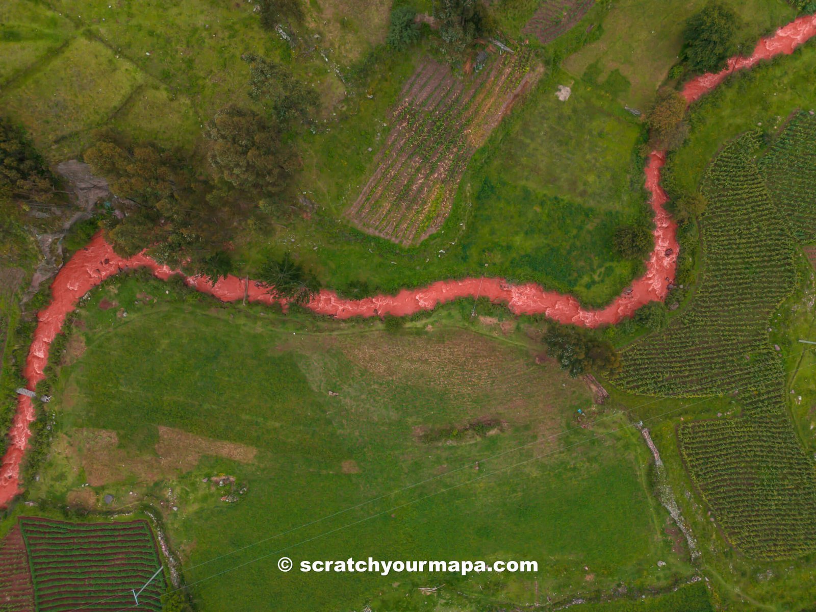 Red River in Cusco, Peru