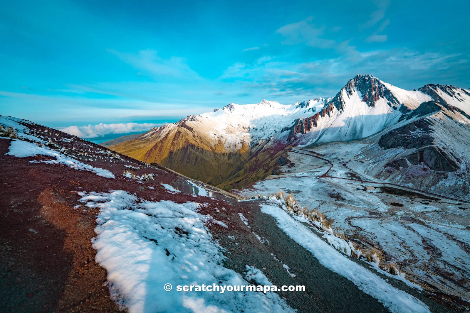 snow at Pallay Punchu -how to plan a trip to Peru