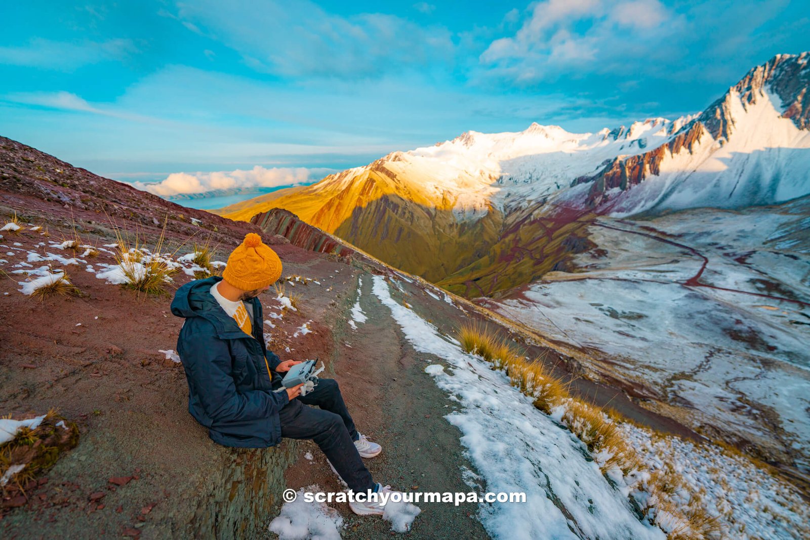 hiking to Pallay Punchu Rainbow Mountain