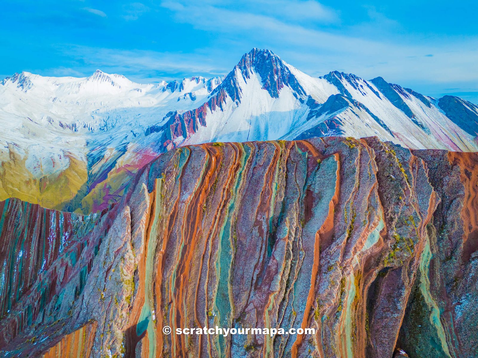 Pallay Punchu, rainbow mountains of Peru