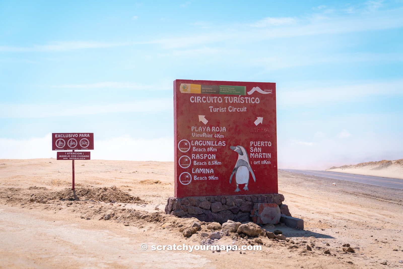 entrance of Paracas National Reserve