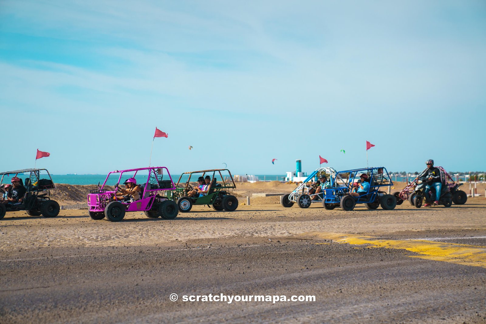 go karts exploring Paracas National Reserve 