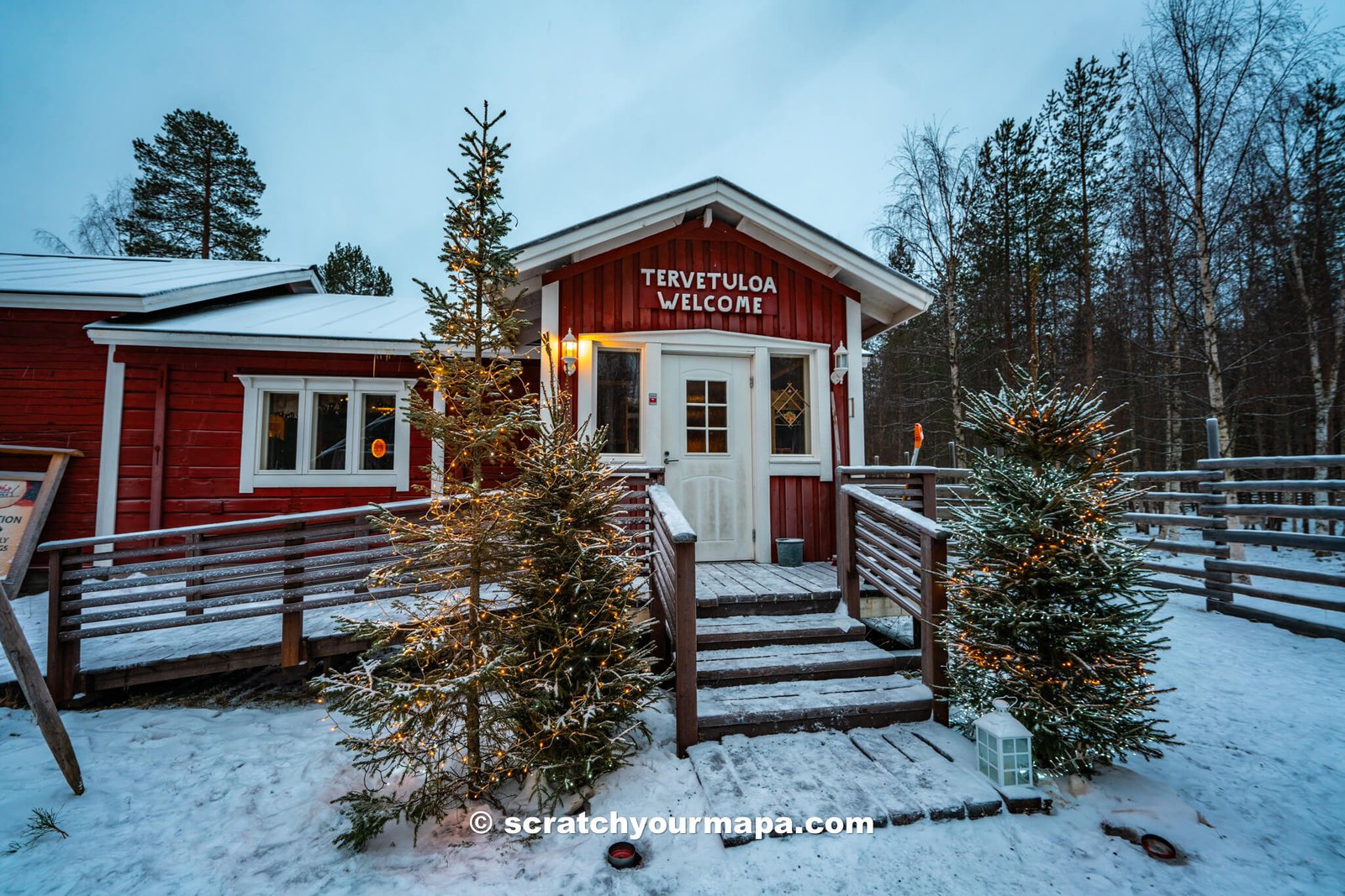 Reindeer ride-4 things to do in Rovaniemi - reindeer sleigh ride