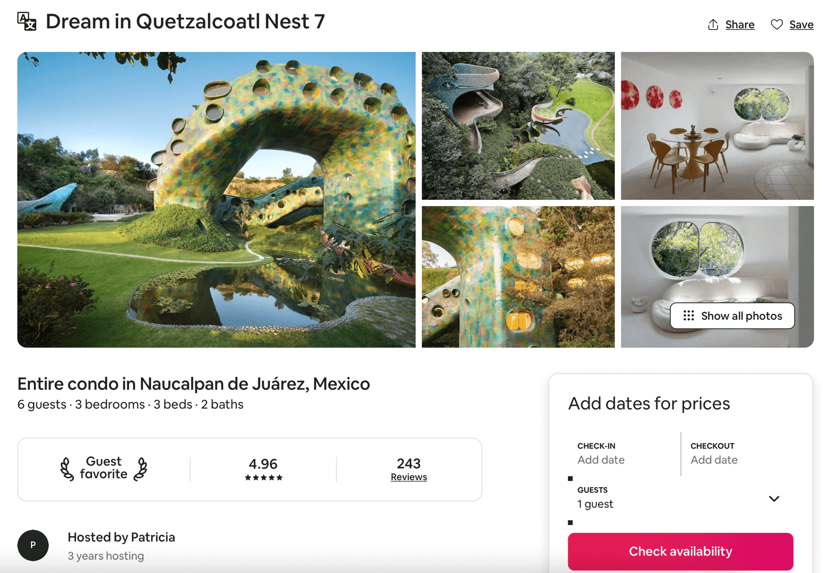 EL Nido de Quetzalcoatl Airbnb, unique experiences in Mexico City