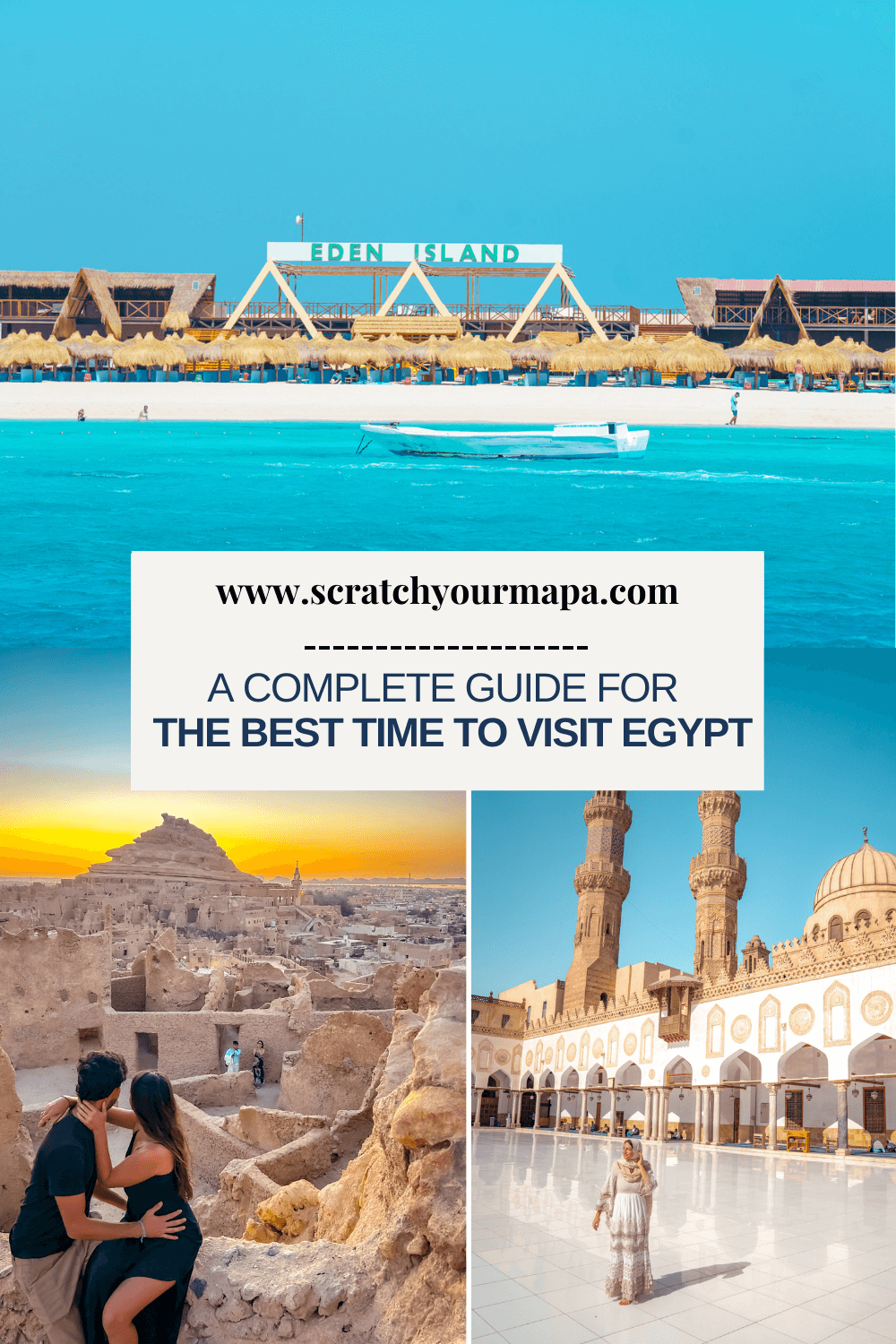 the best time to visit Egypt pins