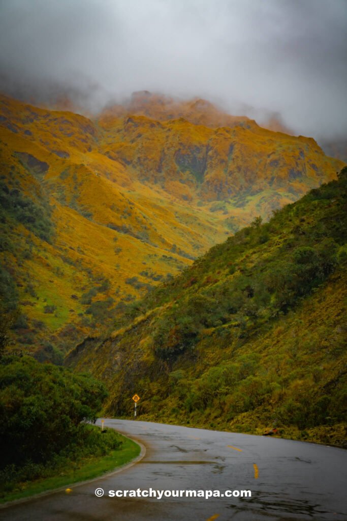 Driving to Machu Picchu