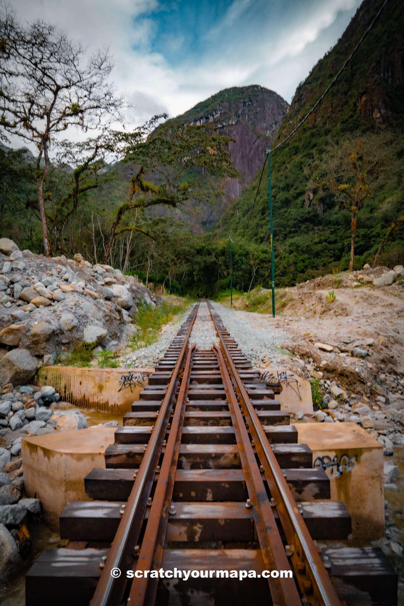 walking from Hidroelectrica to Machu Picchu