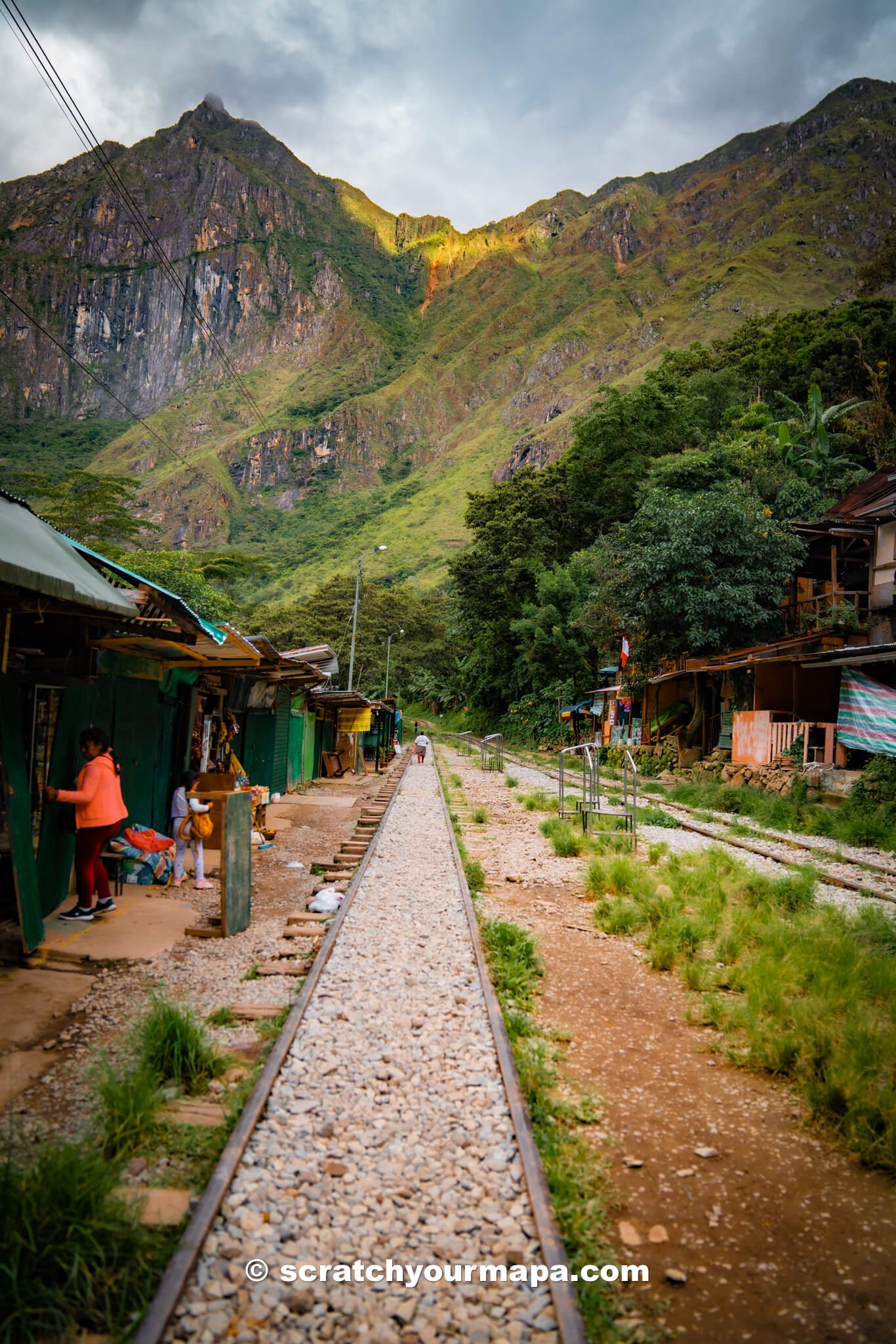 walking from Hidroelectrica to Machu Picchu