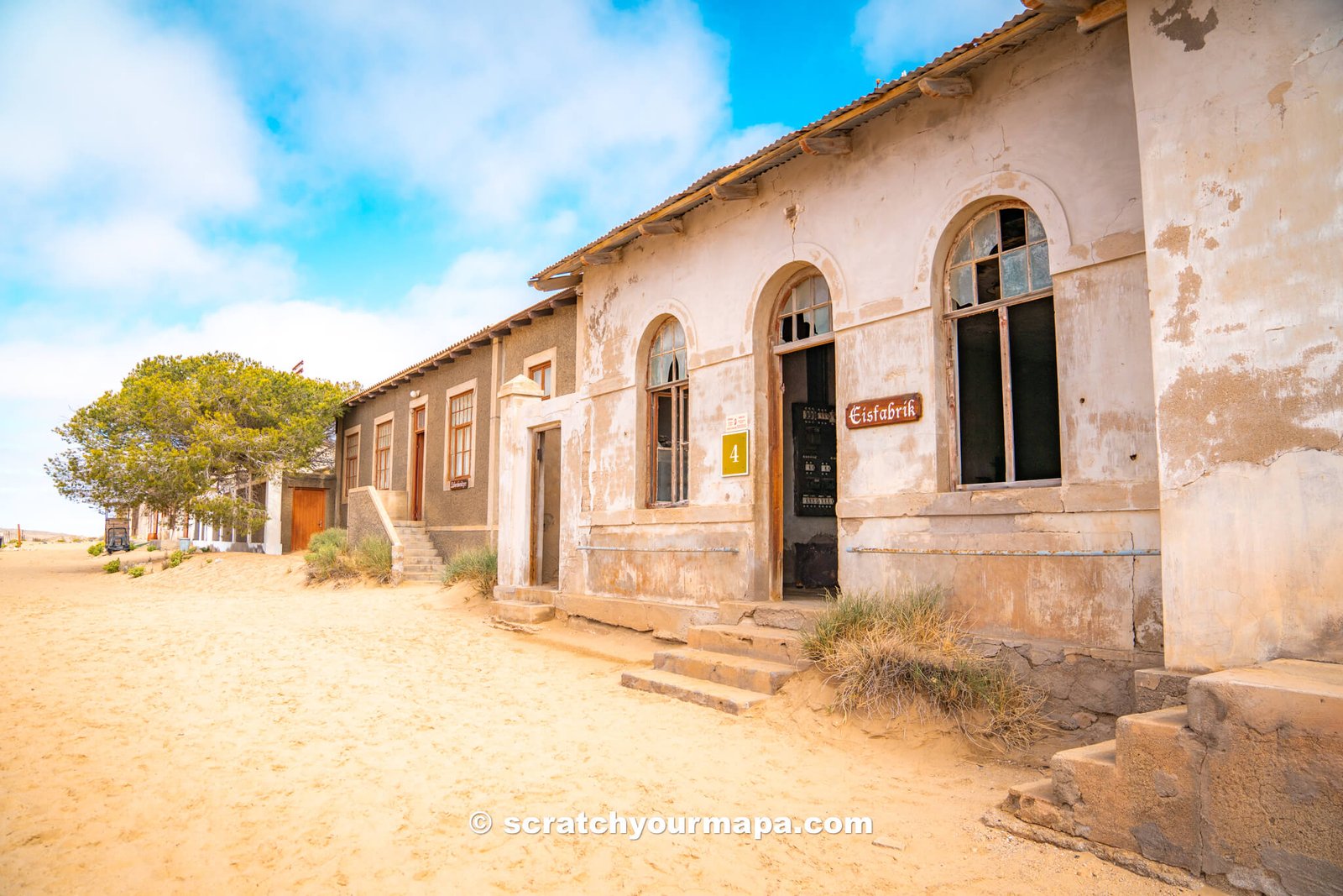 Kolmanskop ghost town - one of the best places to visit in Namibia