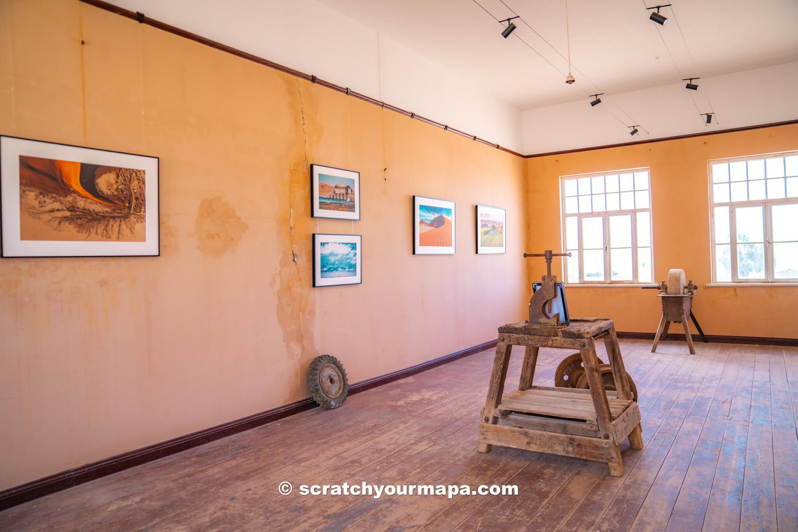 museum in the Kolmanskop ghost town of Namibia