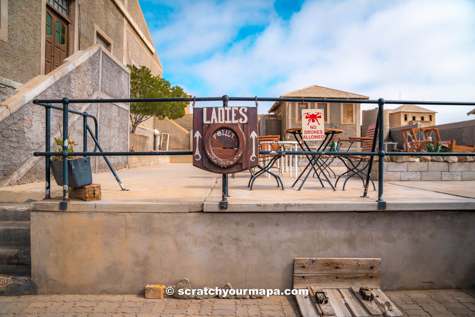 toilets at Kolmanskop, Namibia