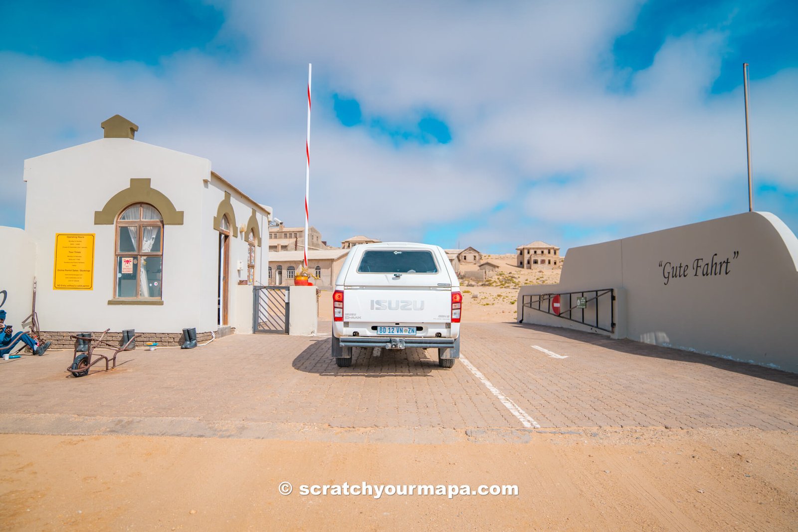 gate to Kolmanskop, Namibia