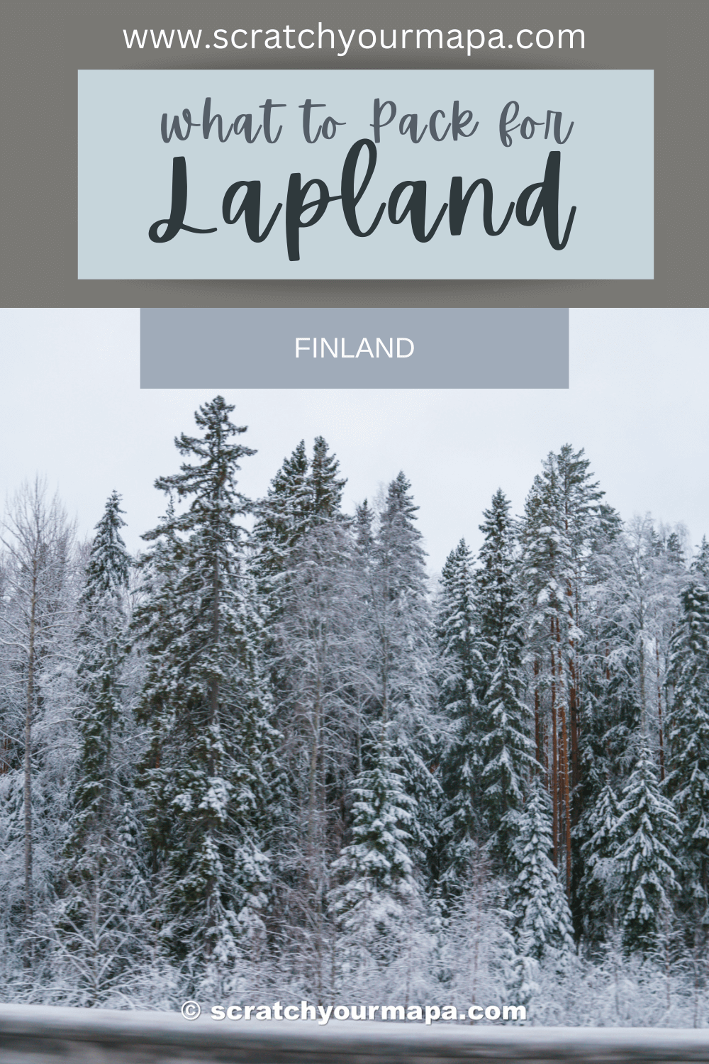 Lapland winter packing list