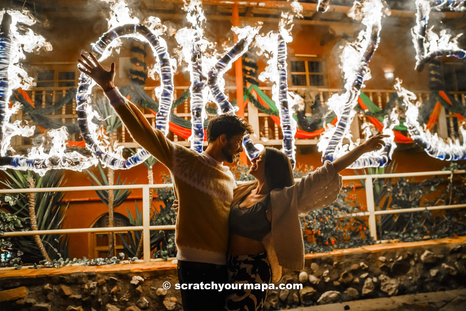 party at Loki Hostel for New Year's Eve in Cusco, Peru