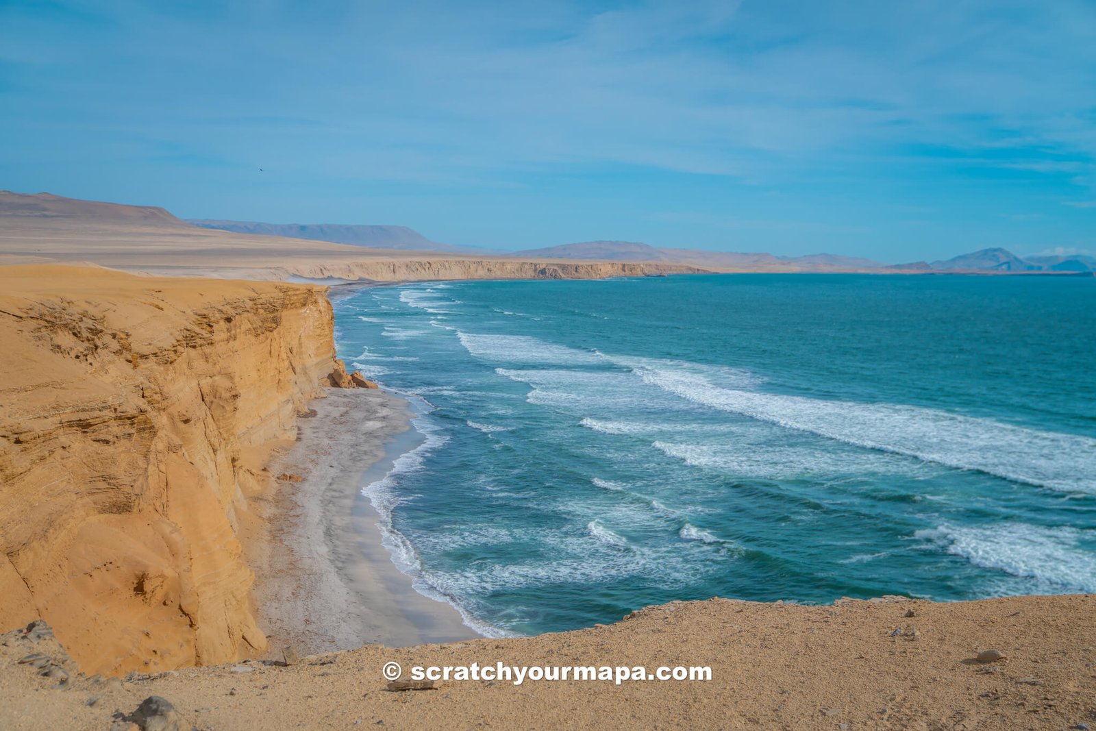 El Catedral viewpoint in paracas National Reserve, Peru