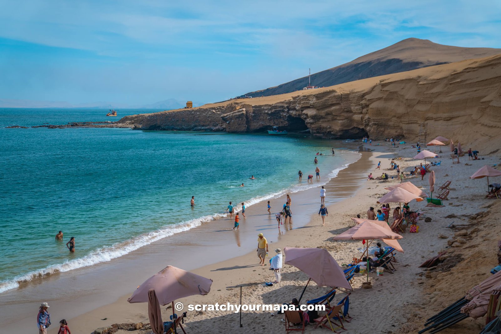 Playa Raspon in Paracas National Reserve, Peru