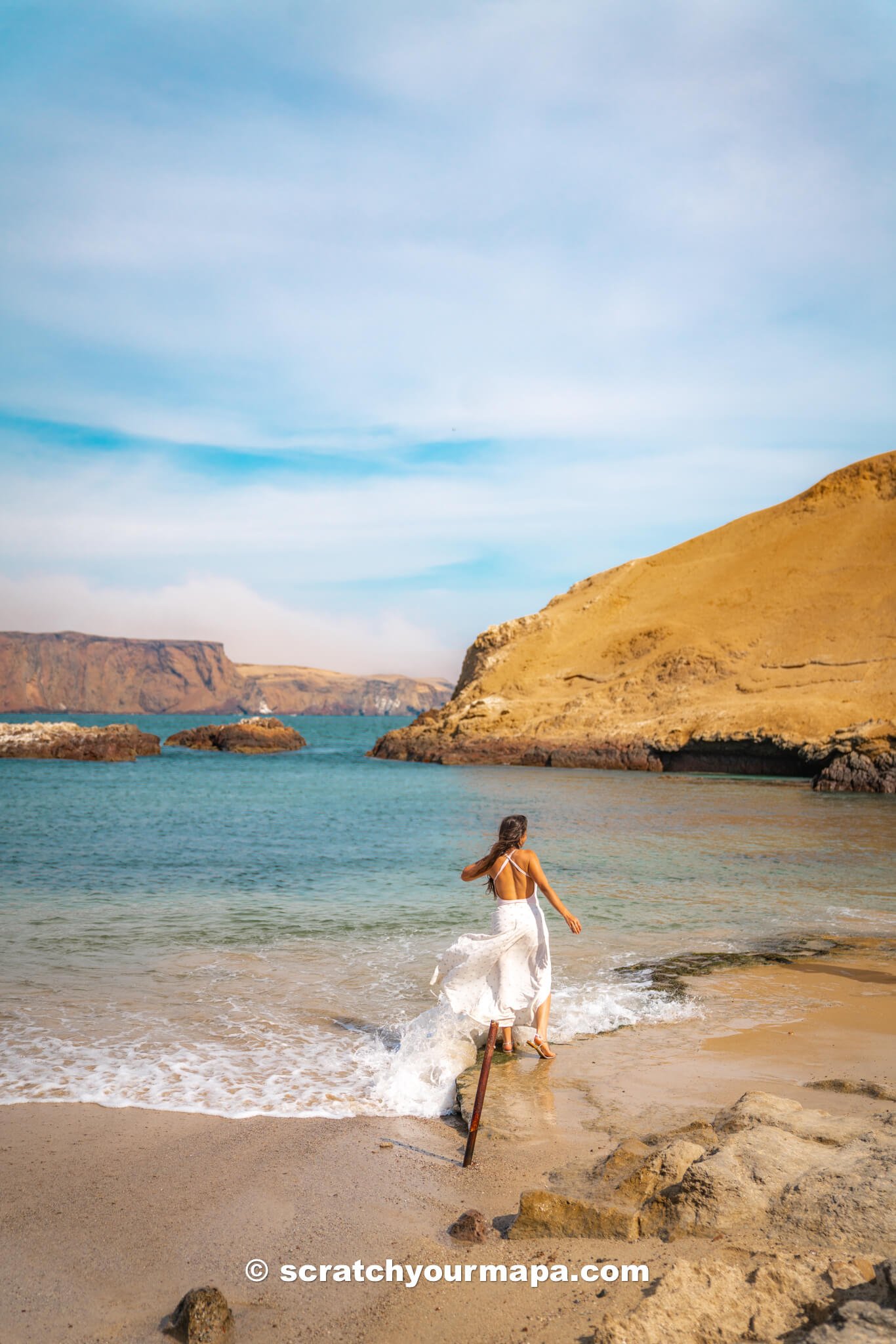 Lagunillas Beach in Paracas National Reserve, Peru