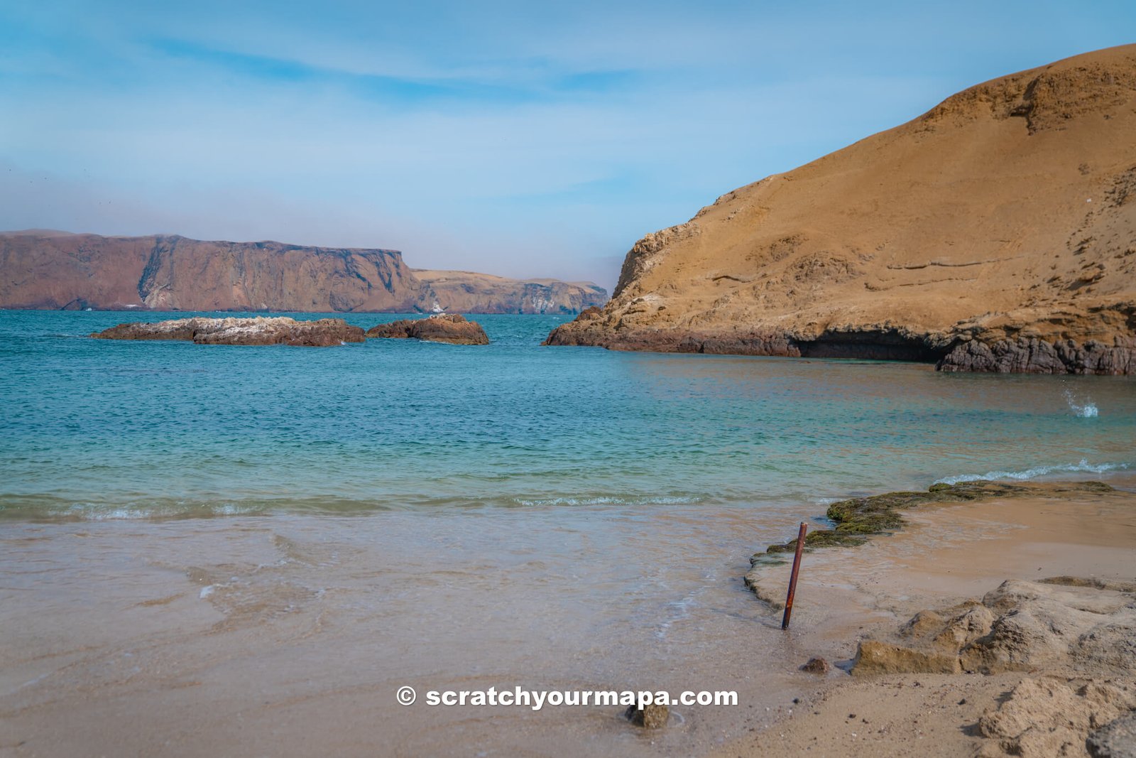 Lagunillas Beach in Paracas National Reserve, Peru