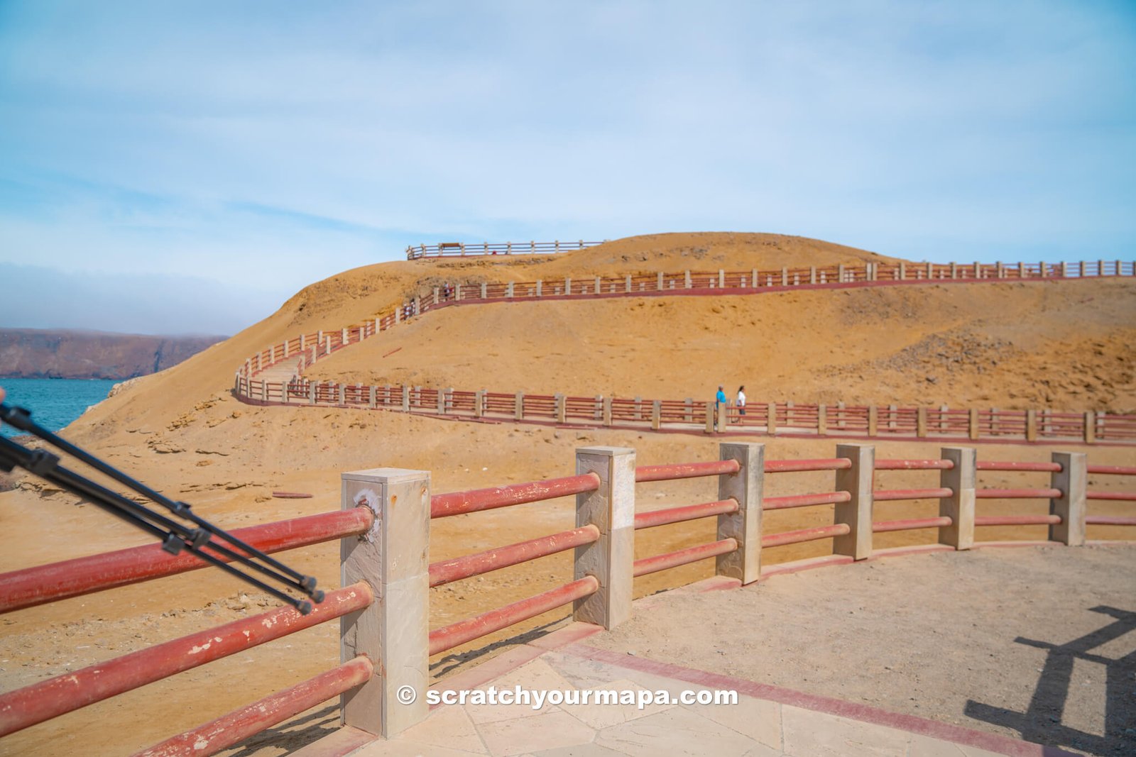 accessibility ramps at Lagunillas beach in Paracas National Reserve, Peru