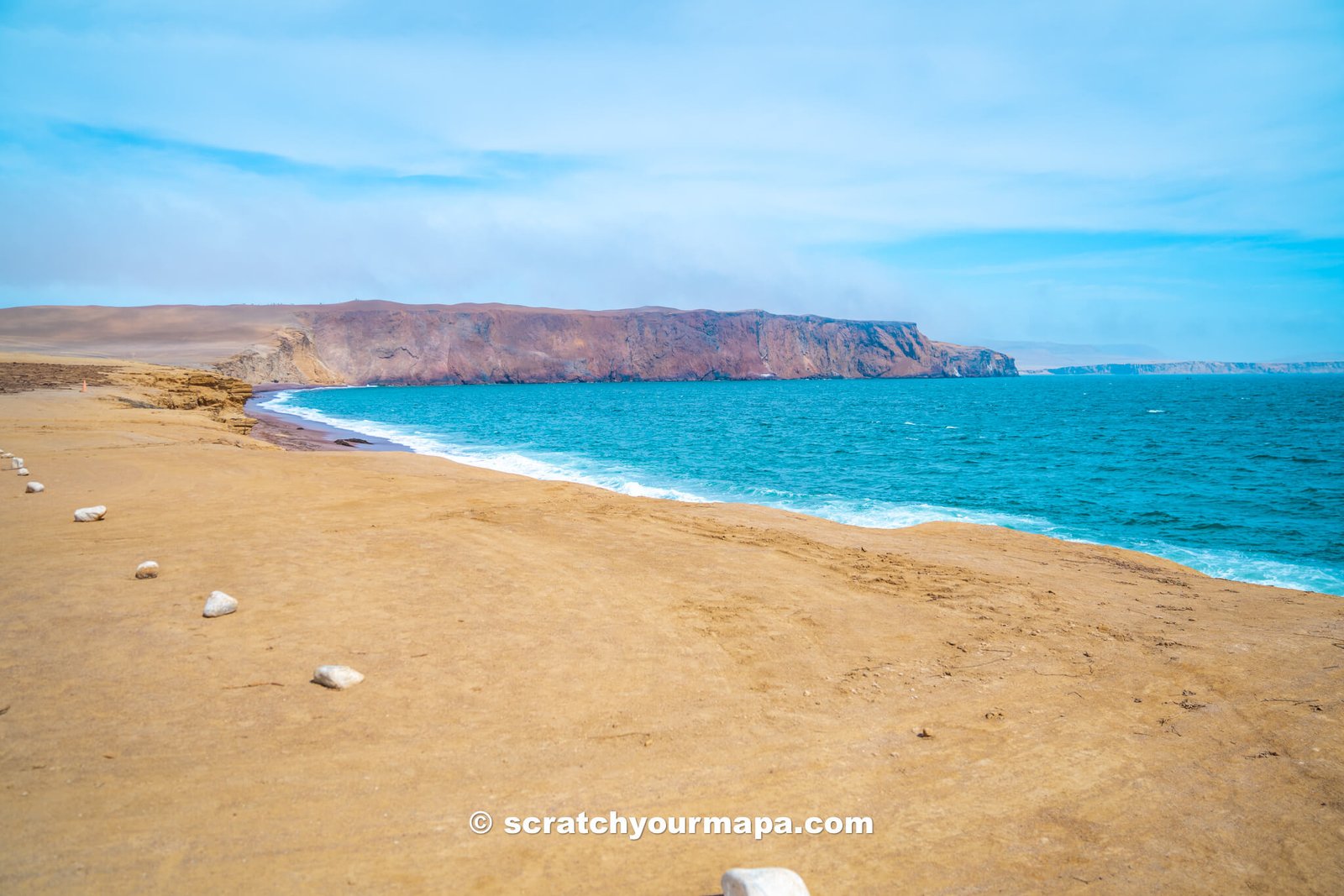 Playa Roja in Paracas National Reserve, Peru