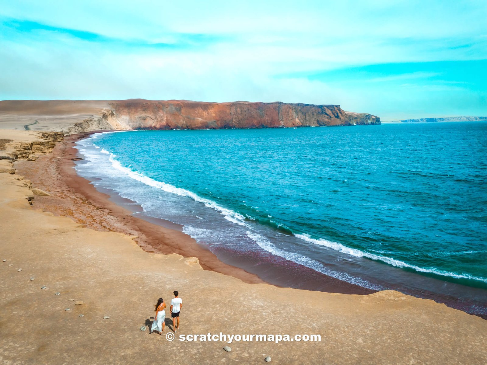 Playa Roja in Paracas National Reserve, Peru