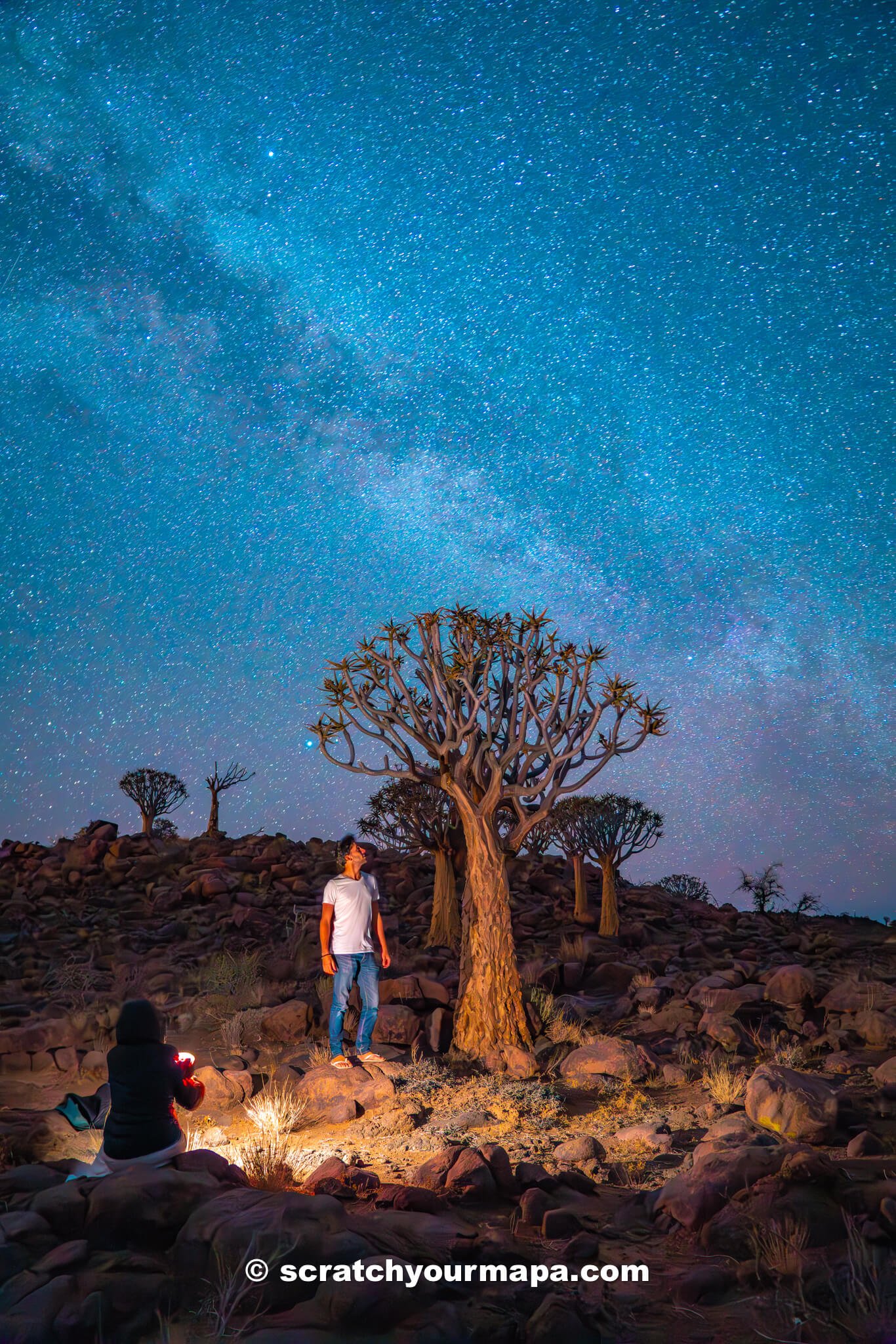 astrophotography at Quiver Tree Forest in Namibia