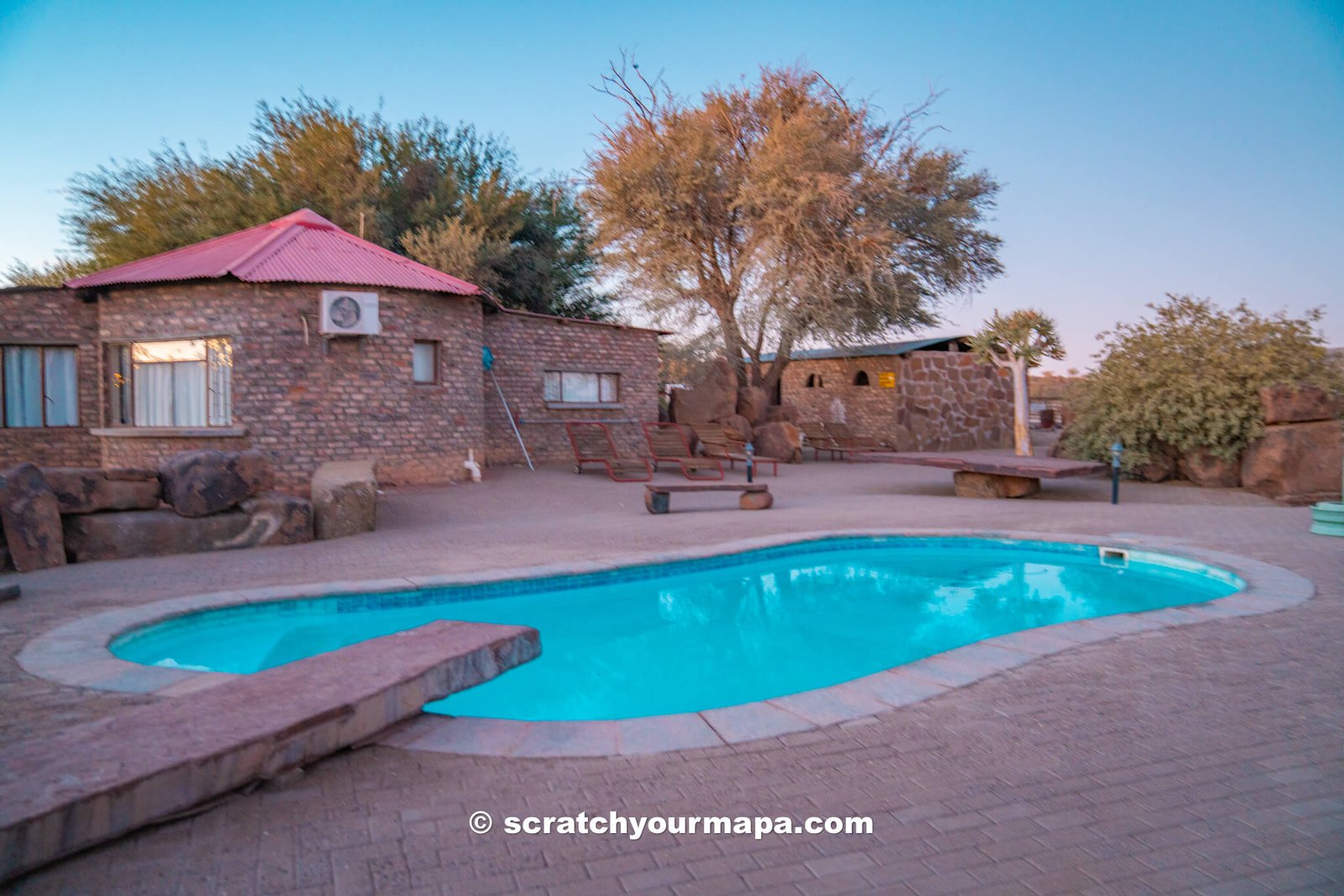 pool at Quiver Tree Forest in Namibia