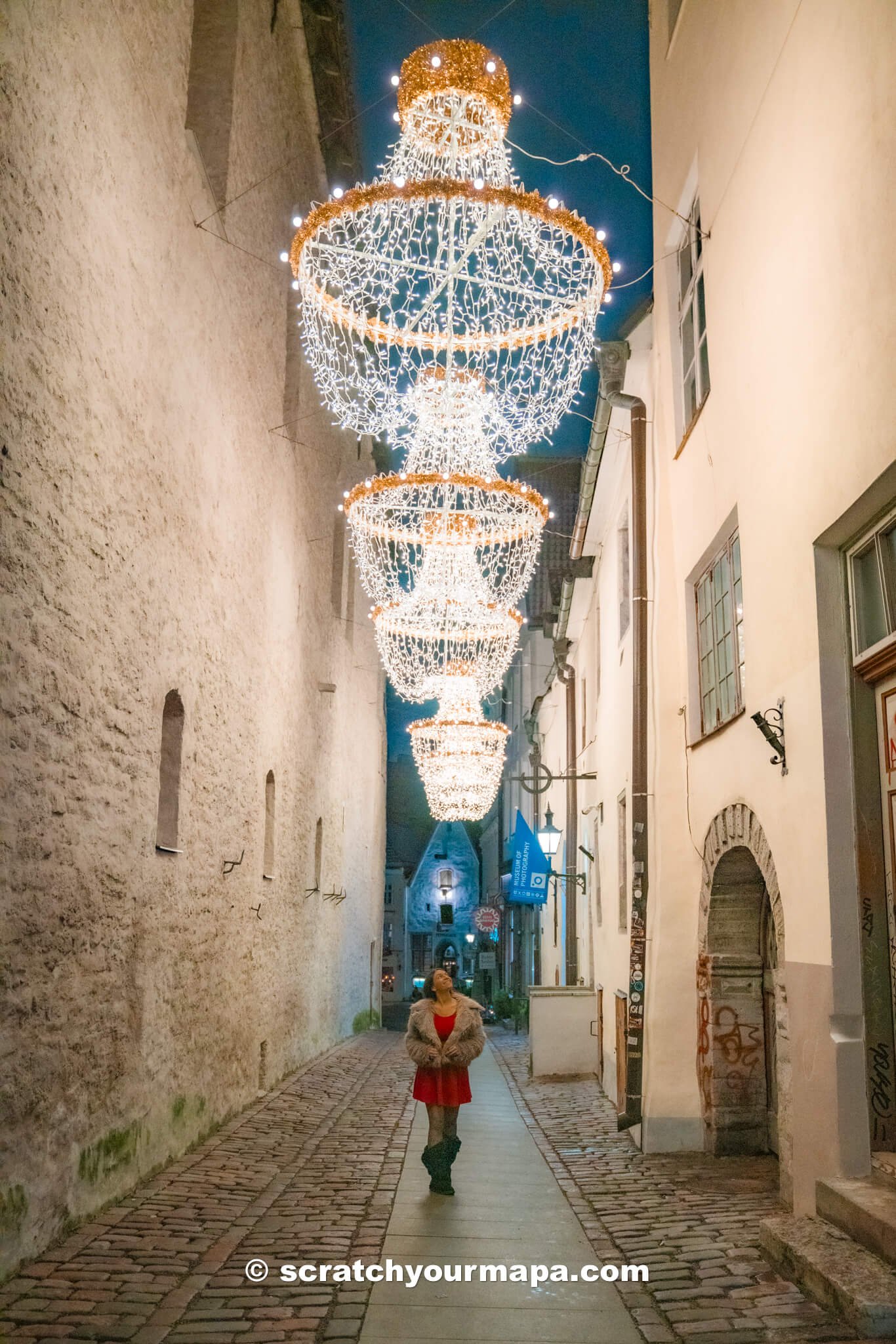 The Christmas market in Tallinn in winter