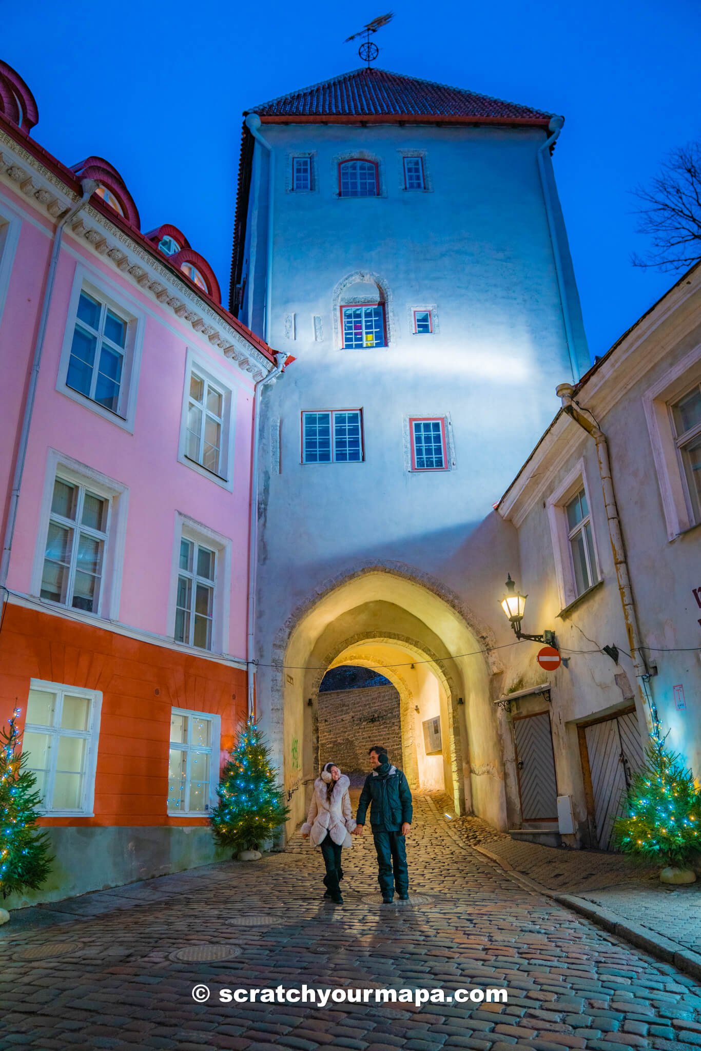 Coastal Gate in the old town in Tallinn, Estonia