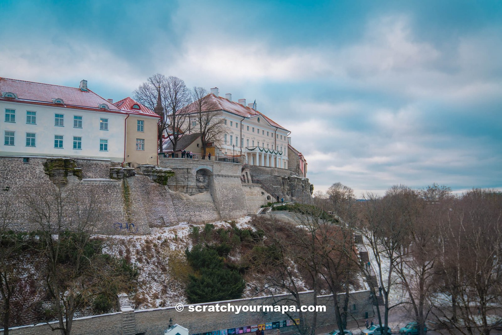 Hellemann Tower & Town Wall Walkway in the old town in Tallinn, Estonia