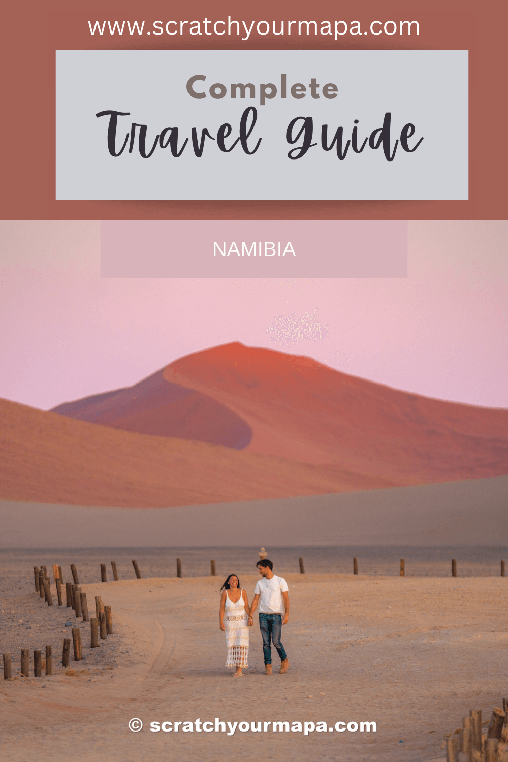 Namibia travel guide pin