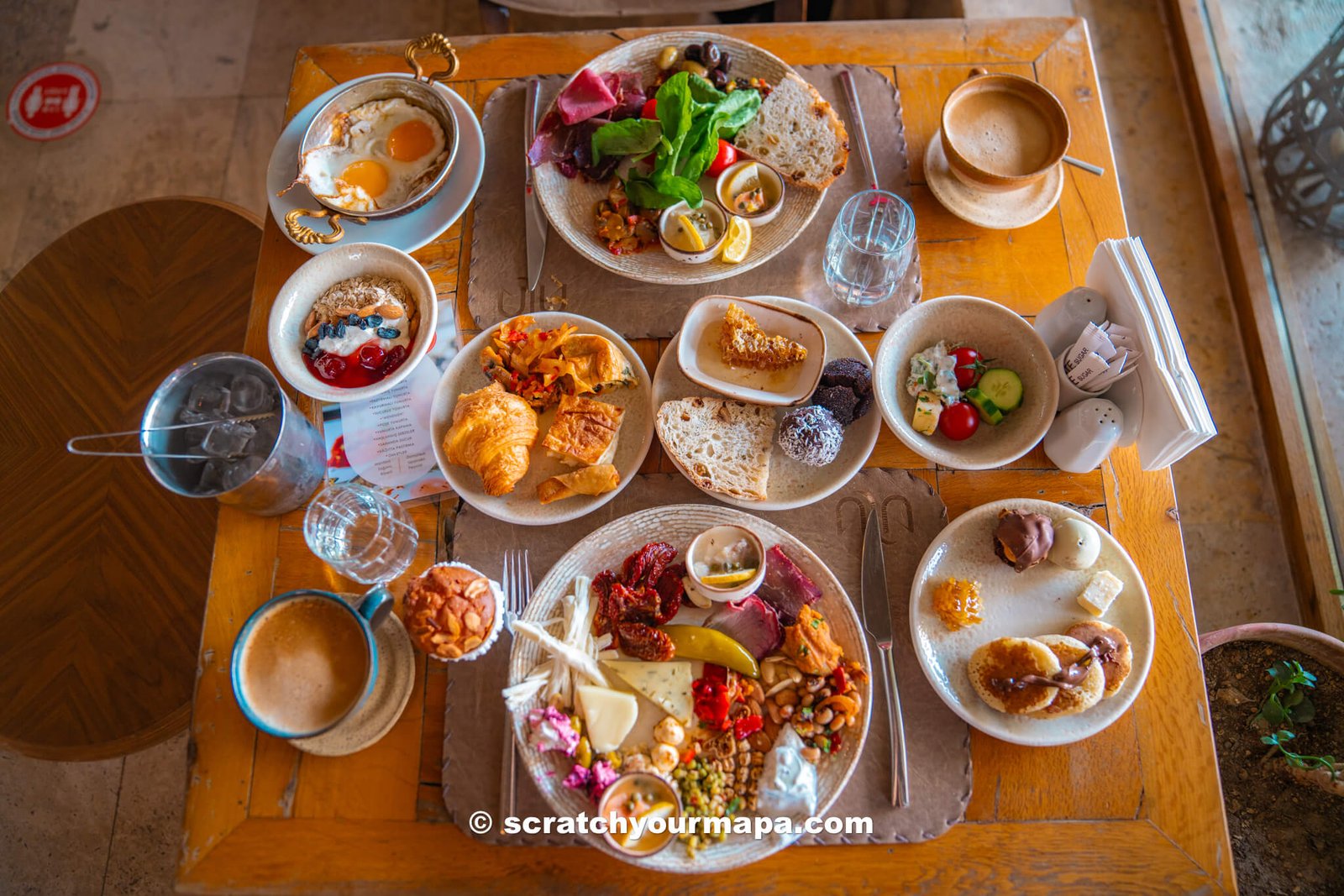 breakfast at Aza Hotel - Cappadocia food guide