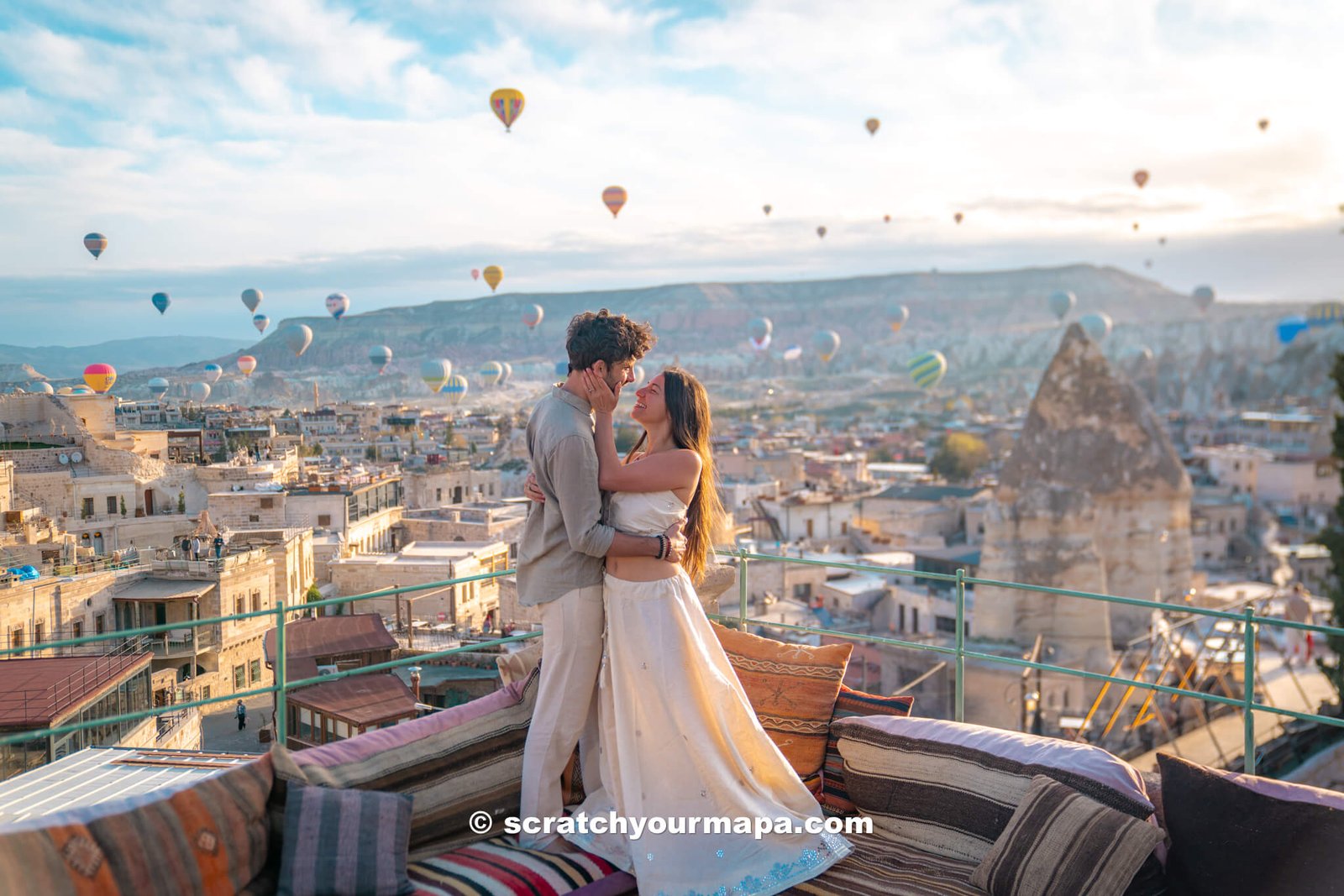 watching the balloons - the best things to do in Cappadocia, Turkey