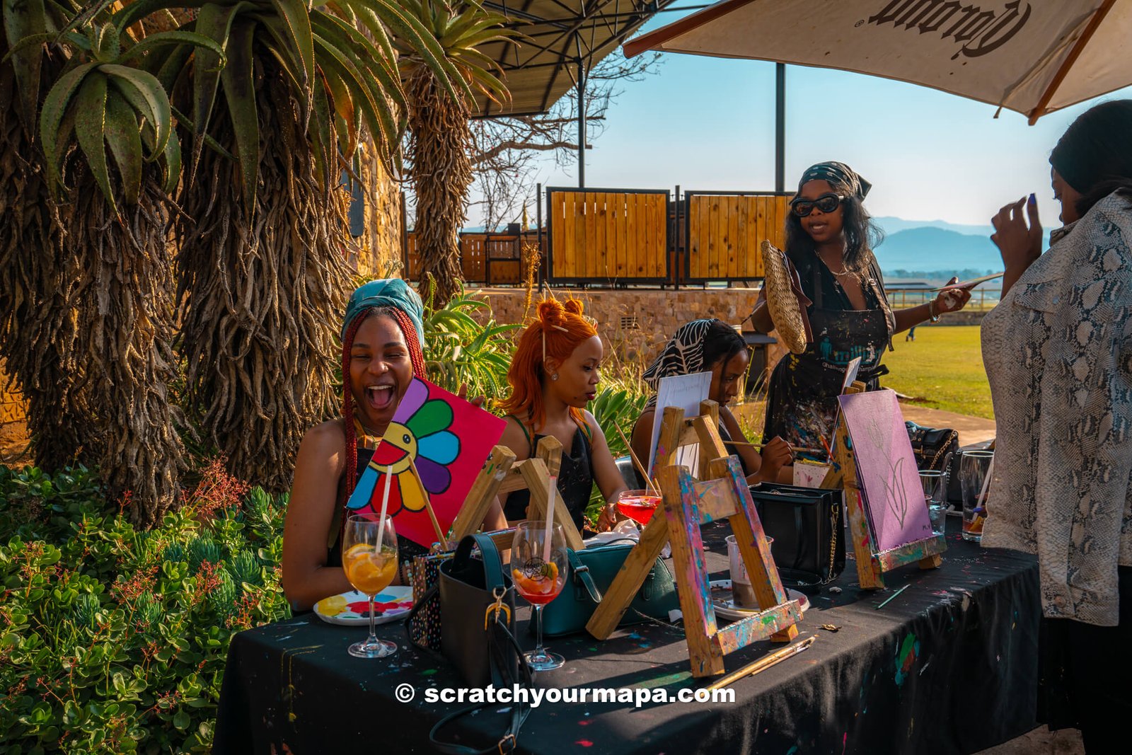 Paint and Sip at House on Fire - the best things to do in Eswatini