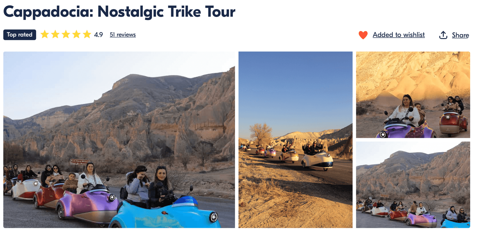 electric trike tour - unique activities in Cappadocia