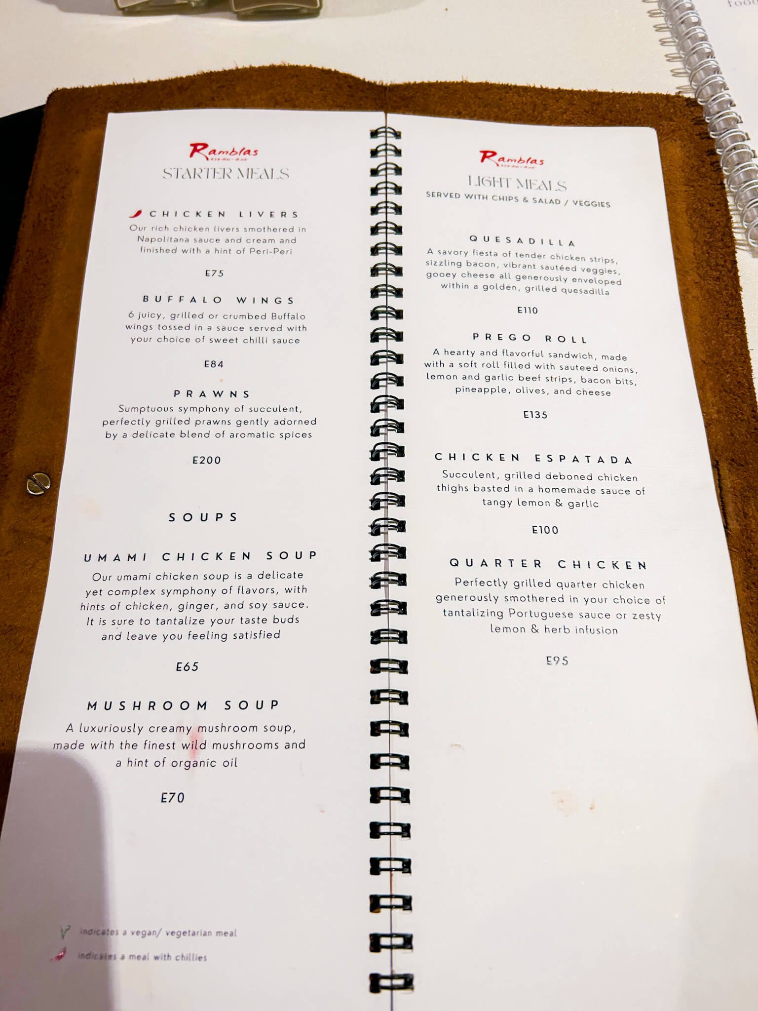 menu in Eswatini - Eswatini food guide