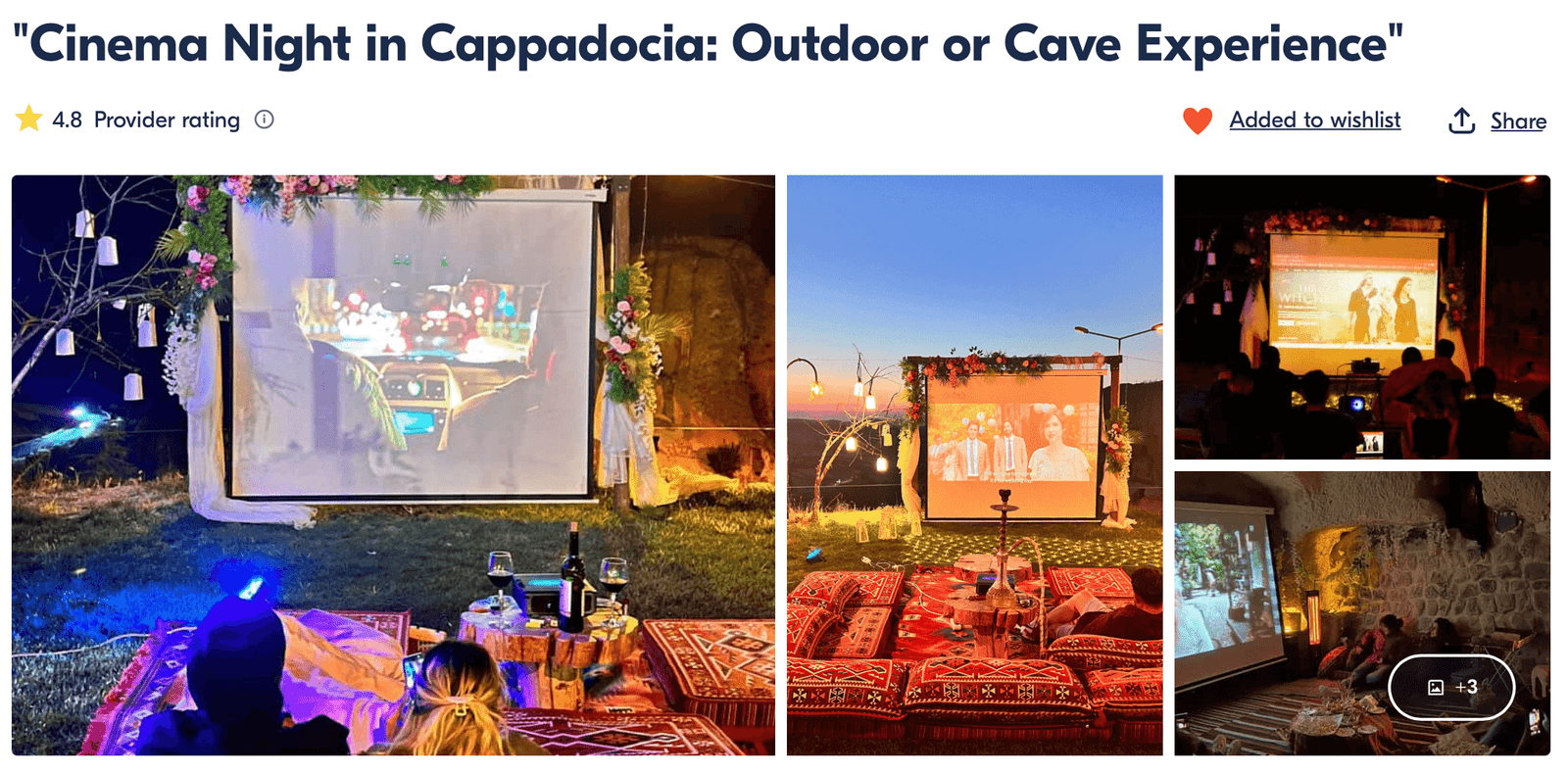 cinema experience - unique things to do in Cappadocia