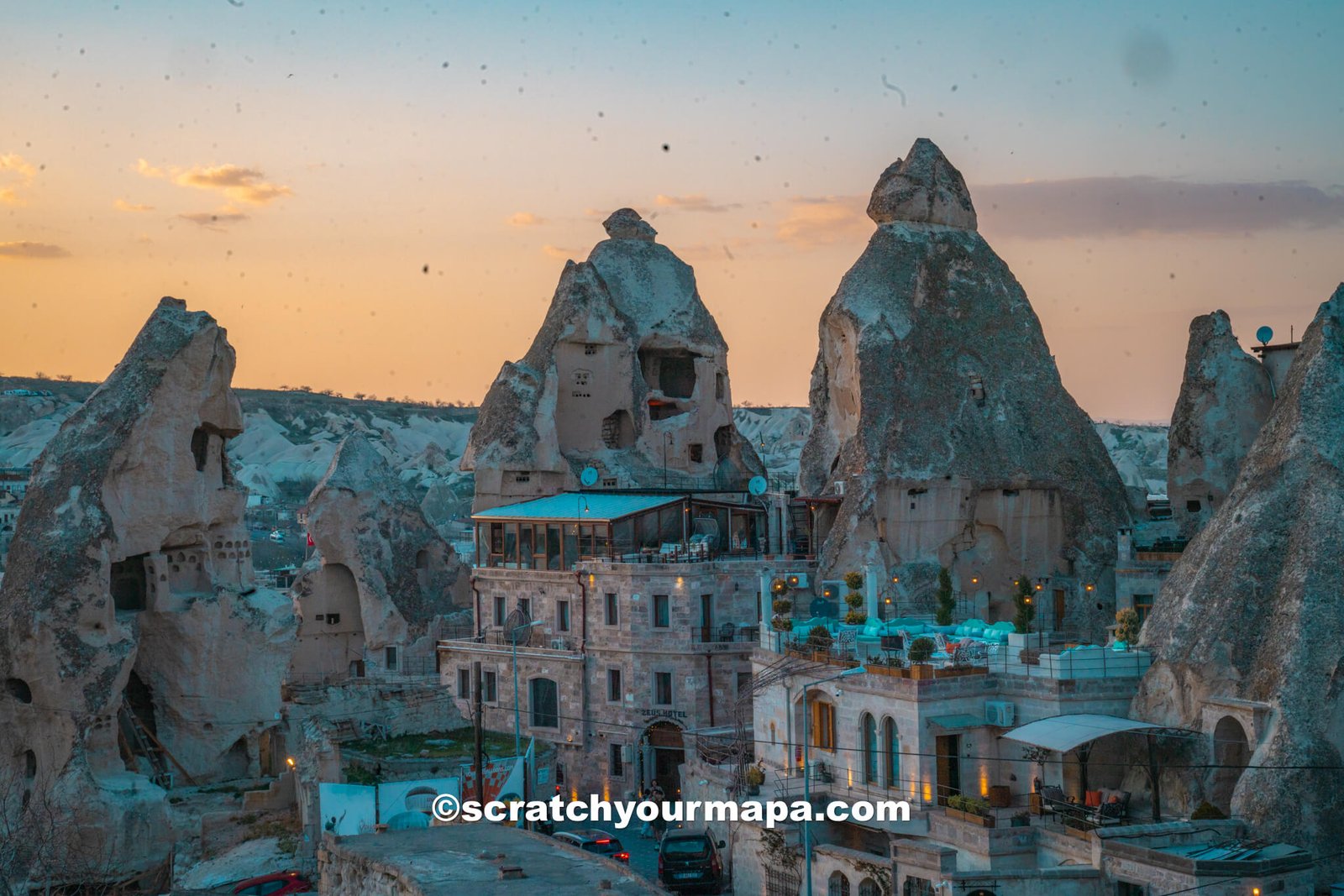 sunset in Cappadocia