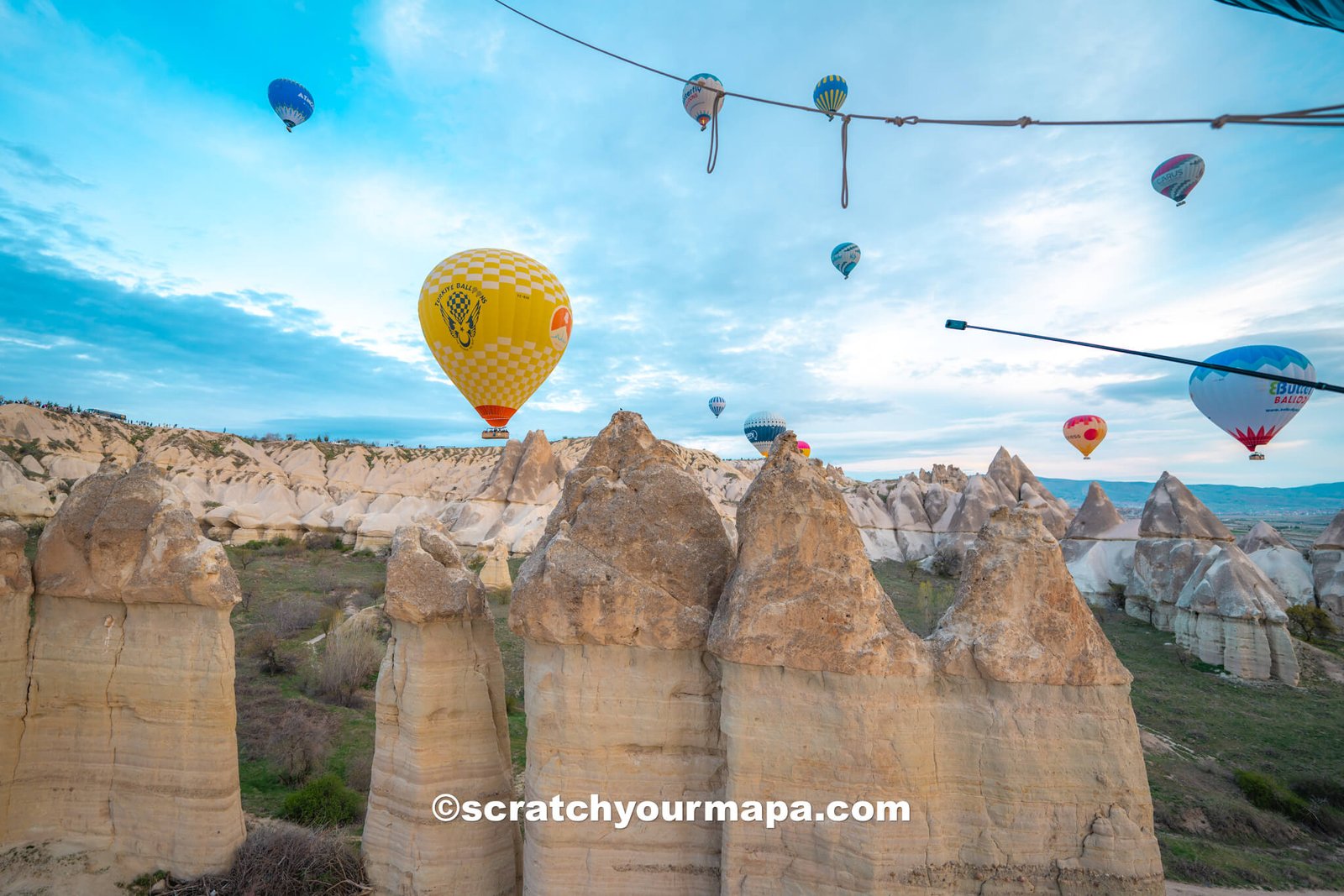Cappadocia hot air balloon ride over fairy chimneys