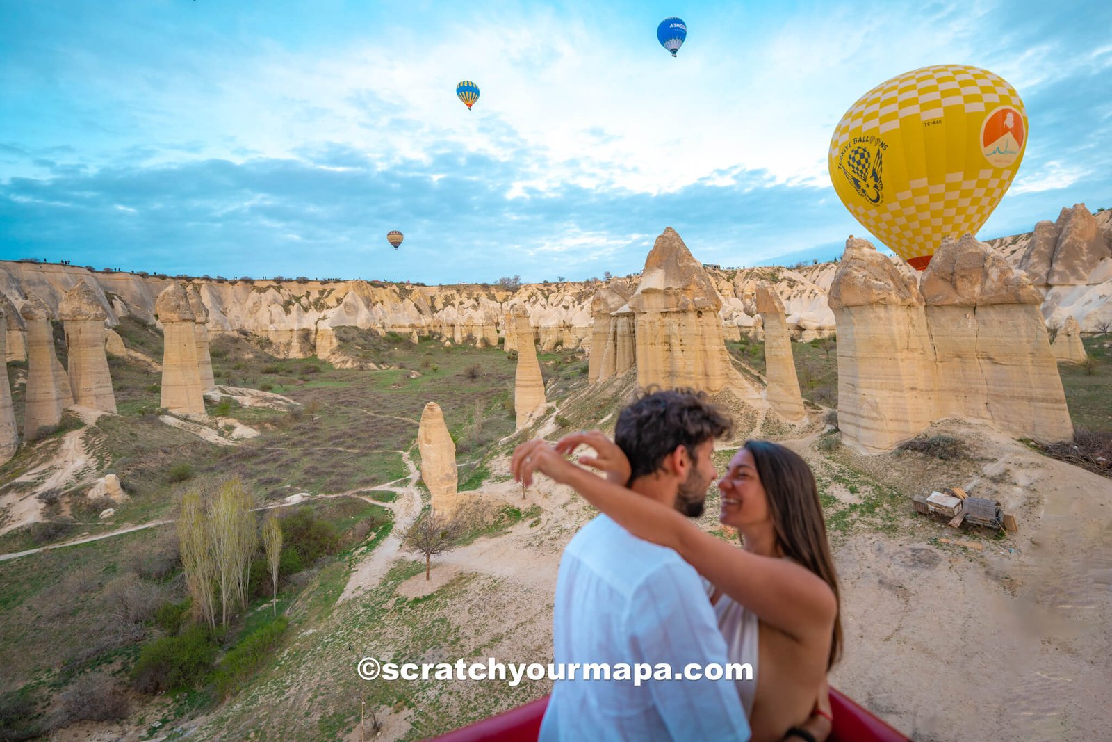 Cappadocia hot air balloon ride over fairy chimneys