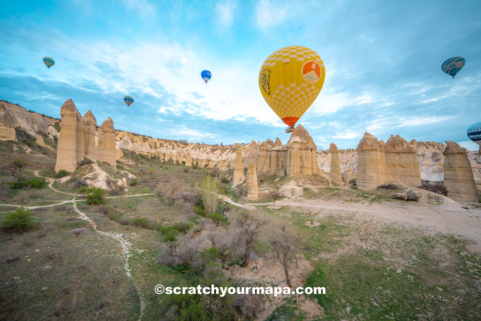 Cappadocia hot air balloon ride over fairy chimneys