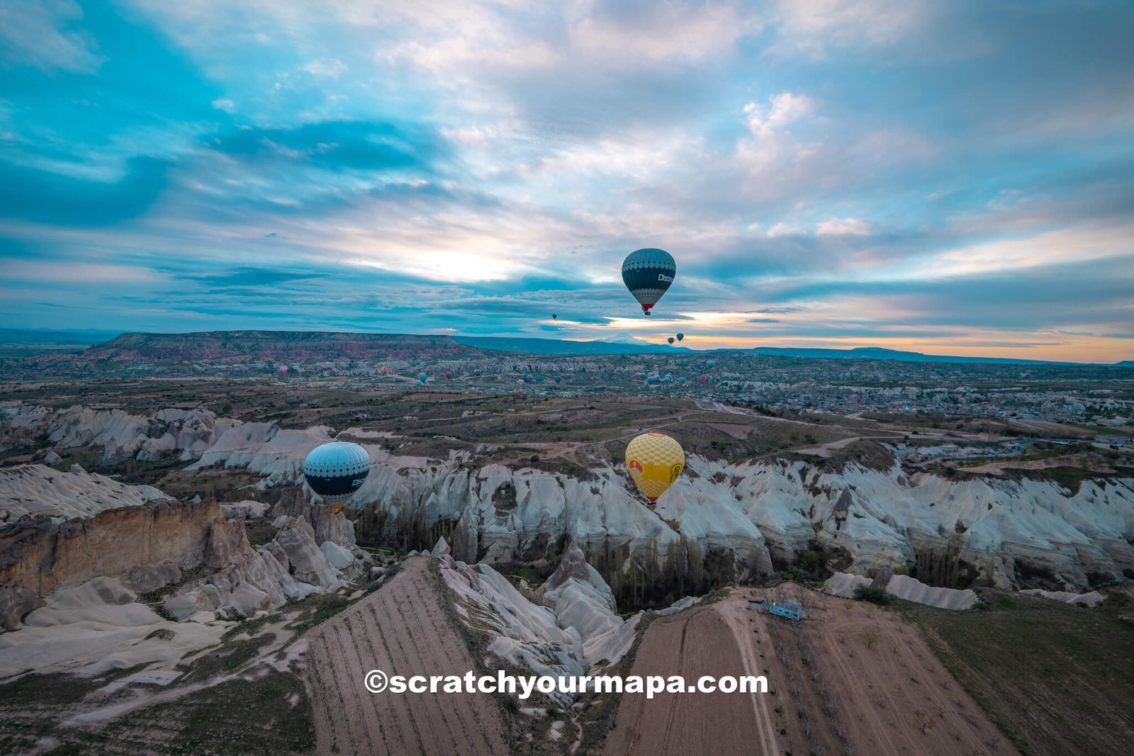 where to see hot air balloon views in Cappadocia