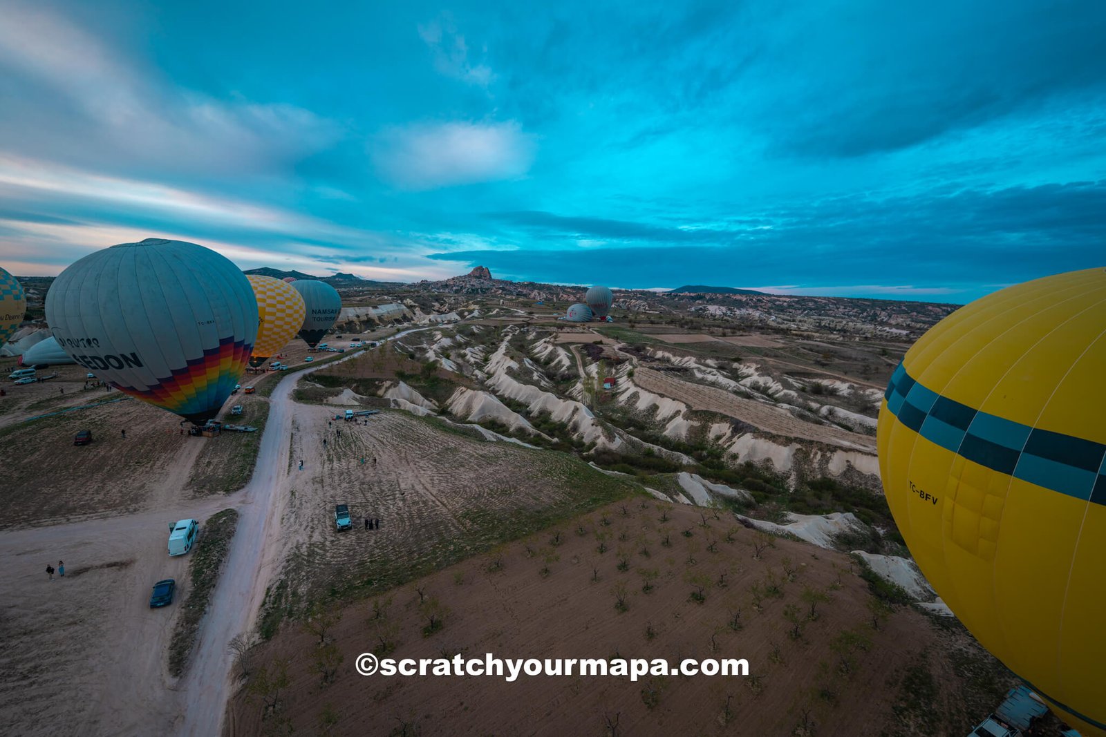 Cappadocia hot air balloon ride over fairy chimneys